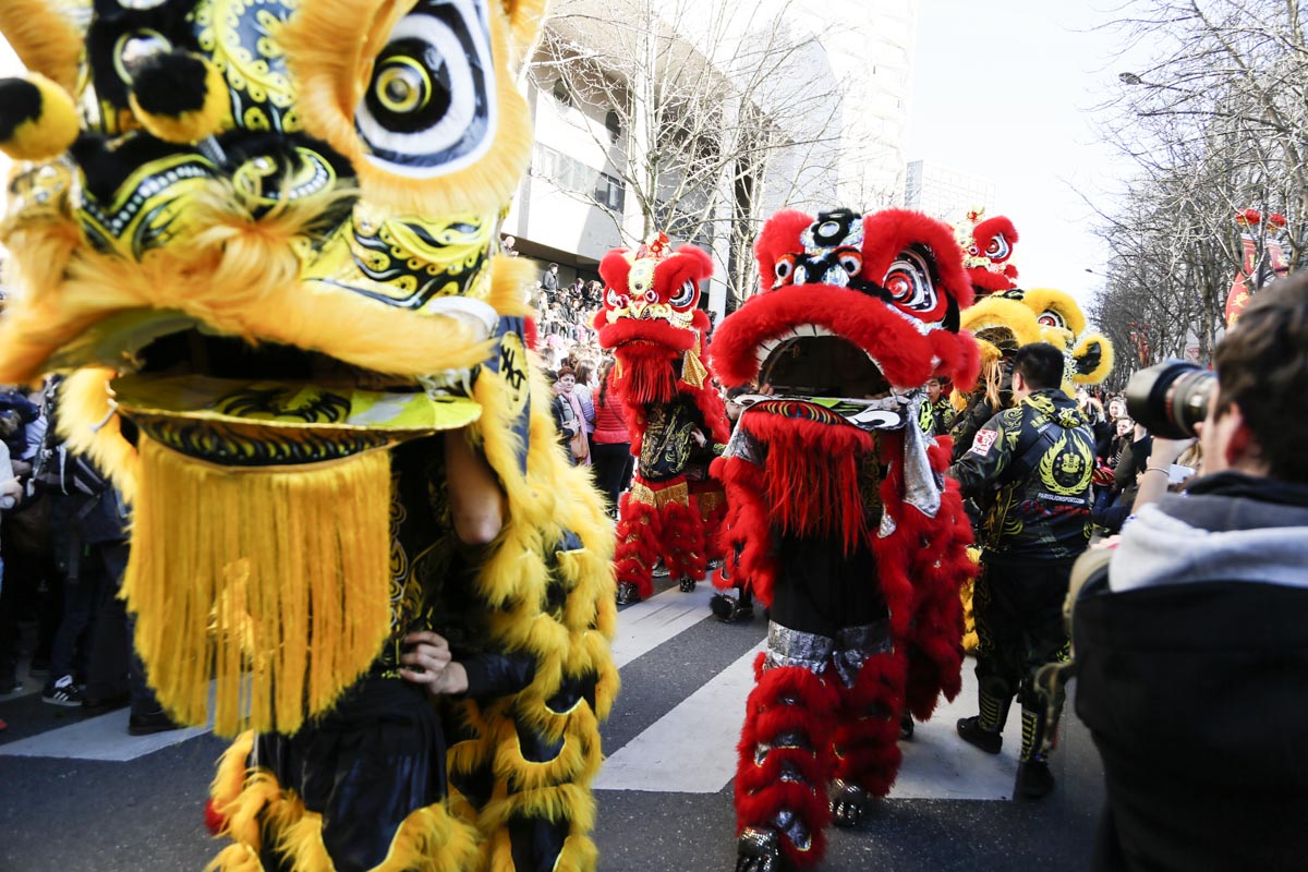 巴黎13区新年彩妆大游行(图组5)