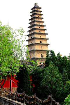 普救寺中的莺莺塔（公有领域）