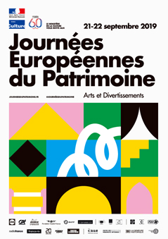 2019年欧洲遗产日海报(© Playground - Ministère de la Culture)