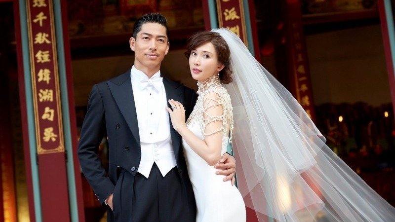 林志玲17日与AKIRA在台南完成婚礼。(图片来源:脸书撷图)