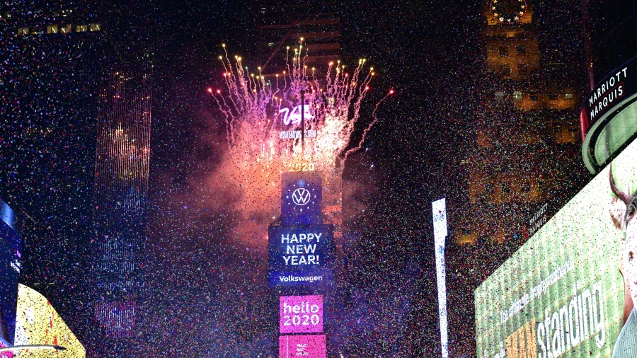 全球喜迎2020 跨年烟火秀  (组图/视频)
