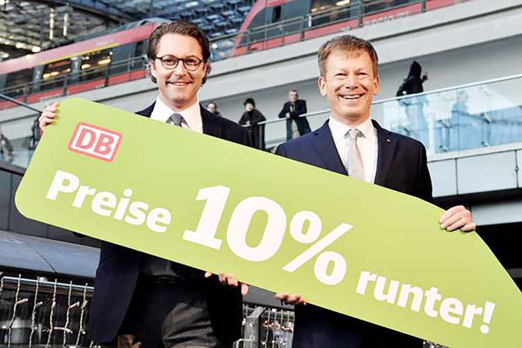 德铁火车新优惠Bahncard年卡 将全线降价