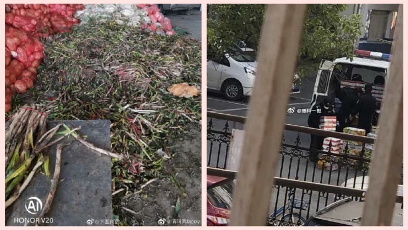 千吨捐赠蔬菜烂仓库 官太太炫耀吃不完 (组图)
