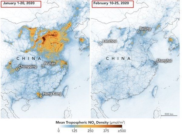 十分震撼 NASA释出中国空污卫星对比图 (图)