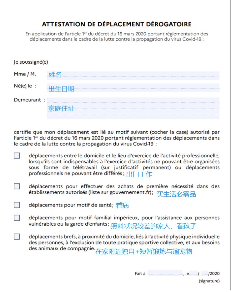 法全面封锁后 出门必须随身带 “ 出行证明 ” 和自己的身份证（图）