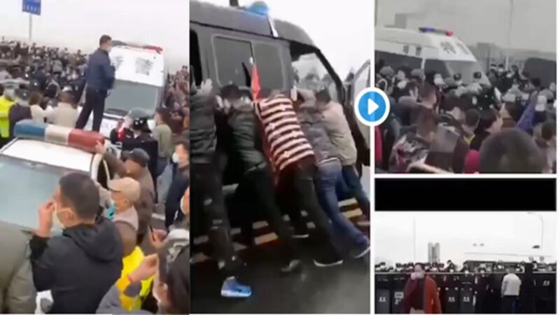 江西湖北警察大打出手 湖北人示威砸江西警车 (视频/图)