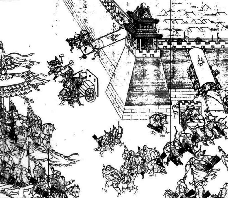 《清实录》中的宁远之战插图(维基百科)