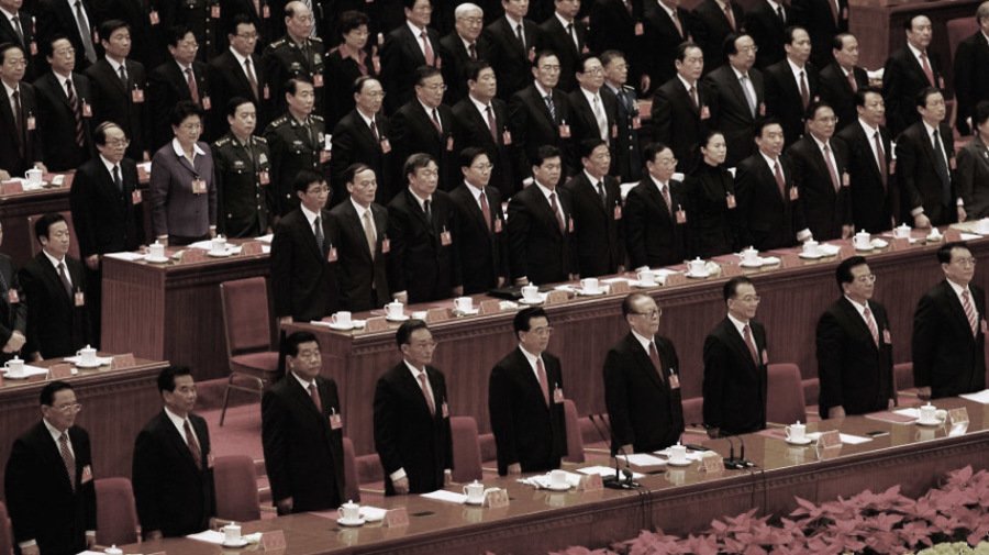 中共元老家族很多都在香港有资产。图为2007年10月21日,中共十七大会场(图片来源:Guang Niu/Getty Images)