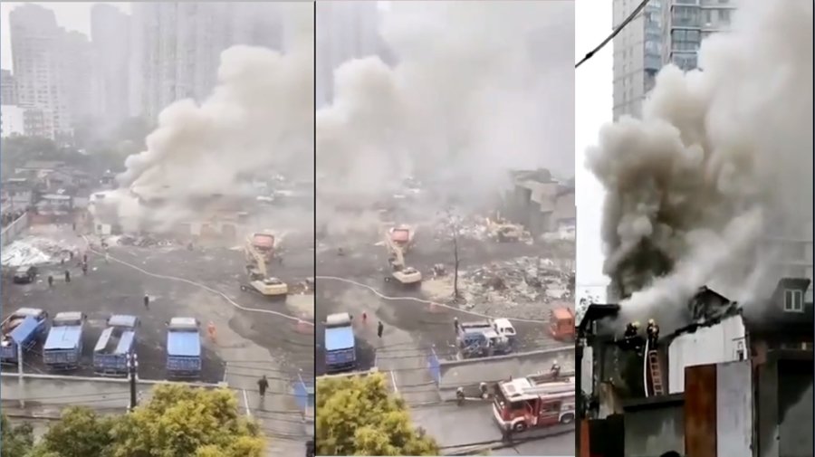上海强拆酿惨案  屋主点燃煤气引爆身亡 (视频/图)