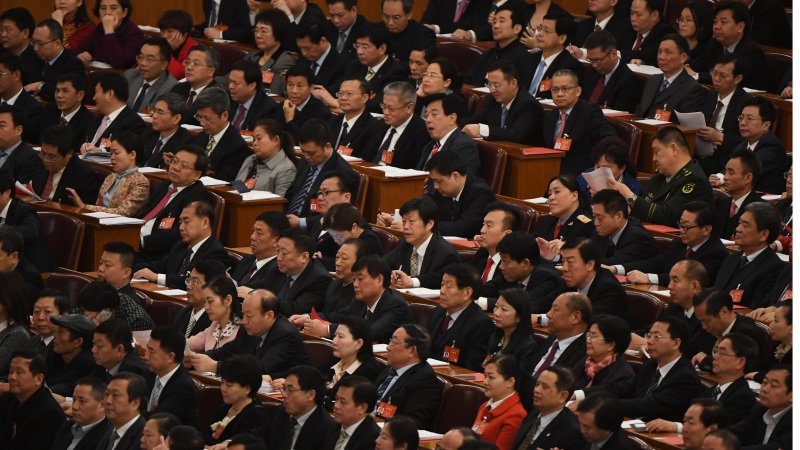 中共官员开会现场。（图片来源：Getty Images）