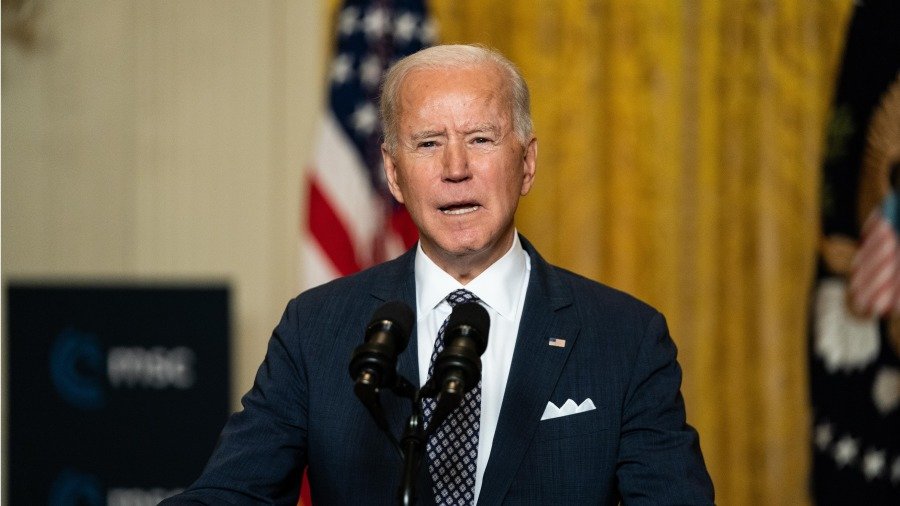 美国现任民主党籍总统拜登。(图片来源:Anna Moneymaker-Pool/Getty Images)
