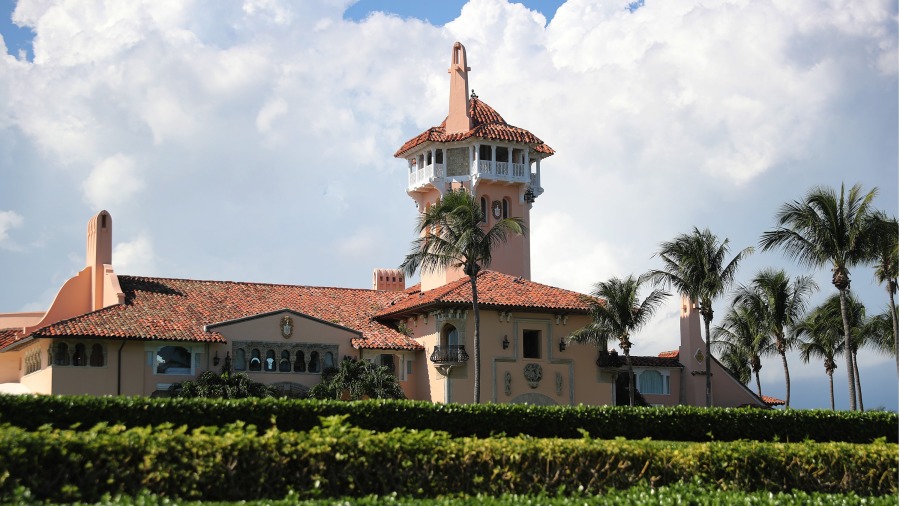 前美国总统川普位于佛罗里达棕榈滩的海湖庄园(Mar-a-Lago)。(图片来源:Joe Raedle/Getty Images)