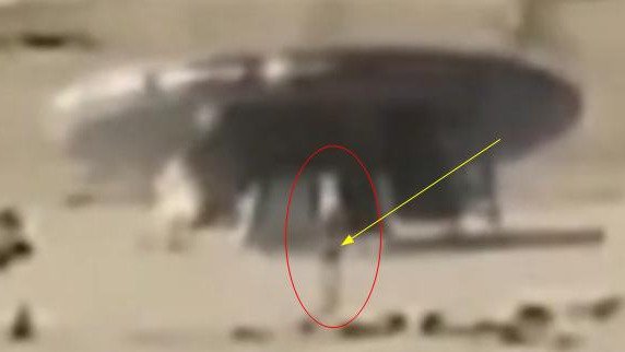 舱门打开了 随后落下飞行器的悬梯。(图片来源:视频截图)