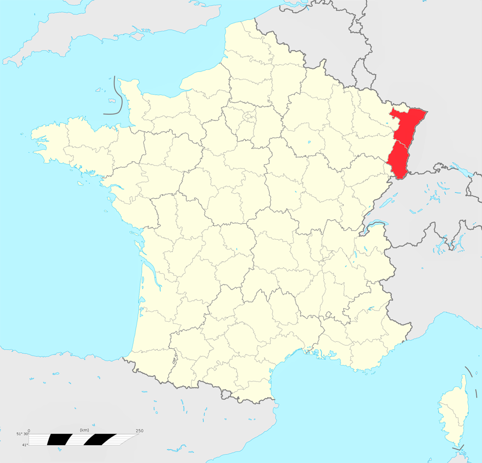 法国产香料面包的地区(Niko67000/Wikipedia/CC BY-SA 4.0)
