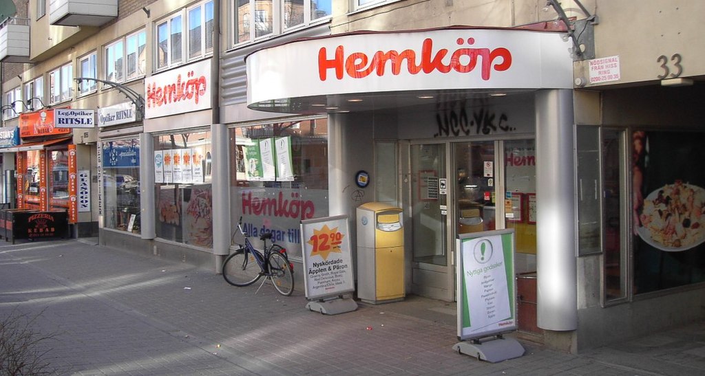 2006年的一间瑞典杂货店 。 (图片来源:维基百科)