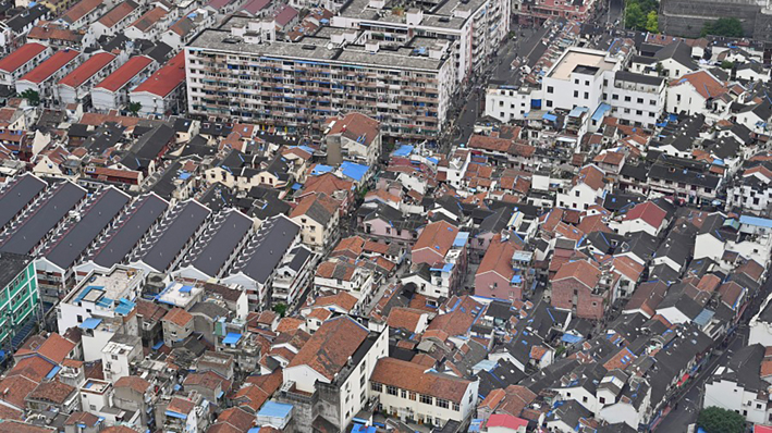 中国一处住宅区(HECTOR RETAMAL/AFP via Getty Images) )