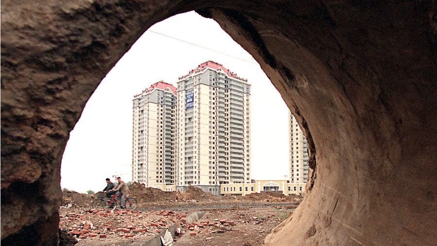 多地出现终止拍卖住宅用地。(图片来源:STEPHEN SHAVER/AFP via Getty Images)