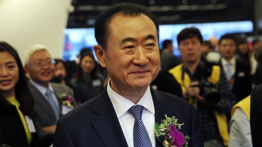 最近出版的《红色赌盘》披露了王健林名下万达帝国神秘的权贵股东。(图片来源:Isaac Lawrence/AFP via Getty Images)