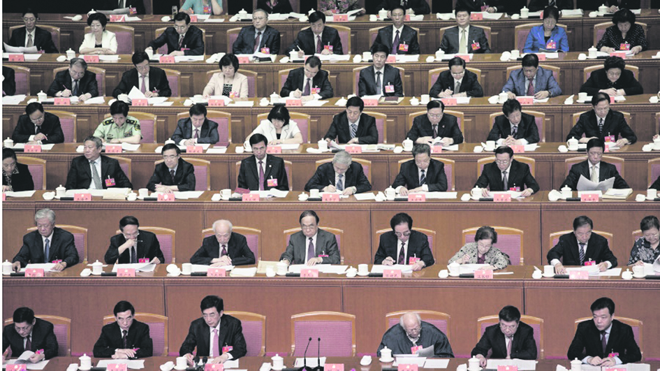 两会现场(Ed Jones/AFP/Getty Images)