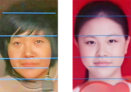 江苏徐州性奴案的受害人(左)与四川李莹(右)脸型高度相似。