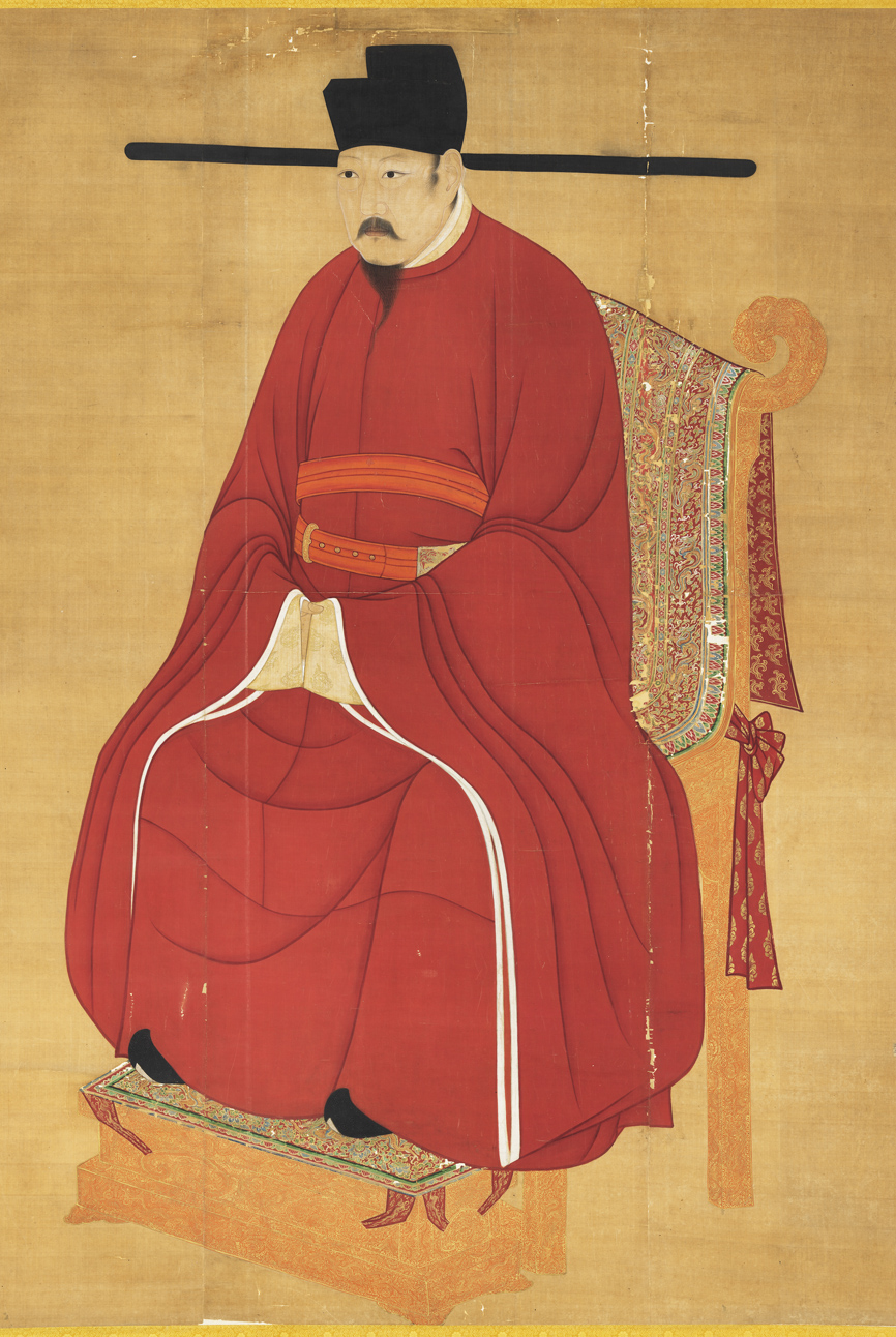 宋仁宗明孝皇帝肖像,收藏于国立故宫博物院。(公有领域)