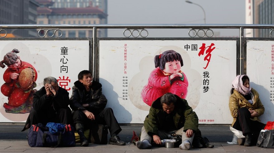 中国梦下的百姓（图片来源：翻拍）