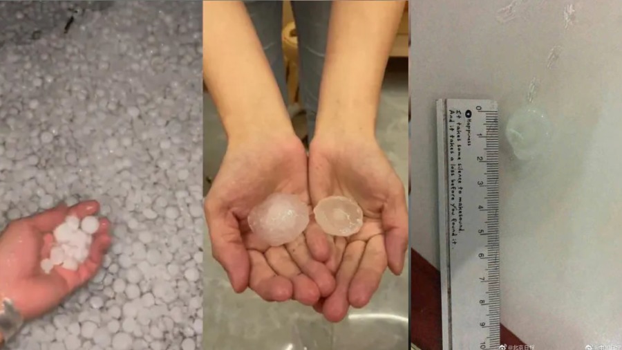 北京突狂风暴雨落冰雹  民间热议 “ 晒鸽子蛋 ”  (视频/图)