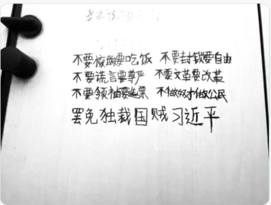 网传贴在河北某医院内的标语。。(图片来源:网路截图)