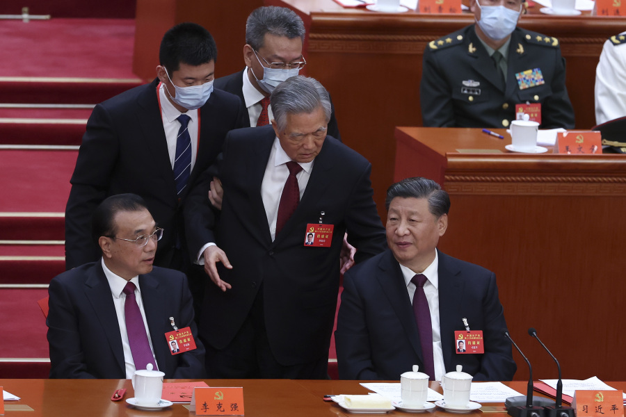 英媒曝胡锦涛 “ 被离场 ” 更多内幕  闭门会议发生什么？ (图/视频)