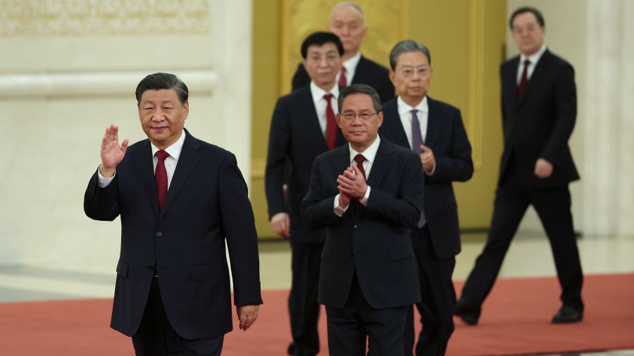 习近平的派系交易？王沪宁、赵乐际留任纯属 “ 摆设 ” (图)
