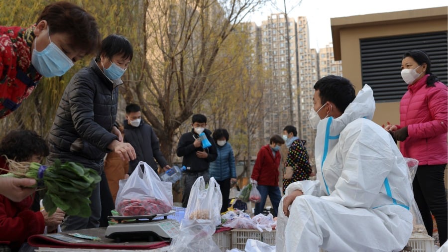 北京菜市场(图片来源:Lintao Zhang/Getty Images)