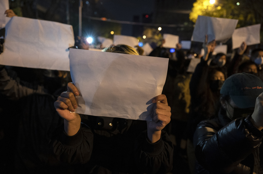 防堵白纸抗议  京沪等地布防重警