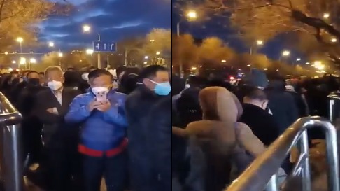 中共 “ 两会 ” 在即  传北京 “ 黑压压 ” 的上访民众  (图/视频)