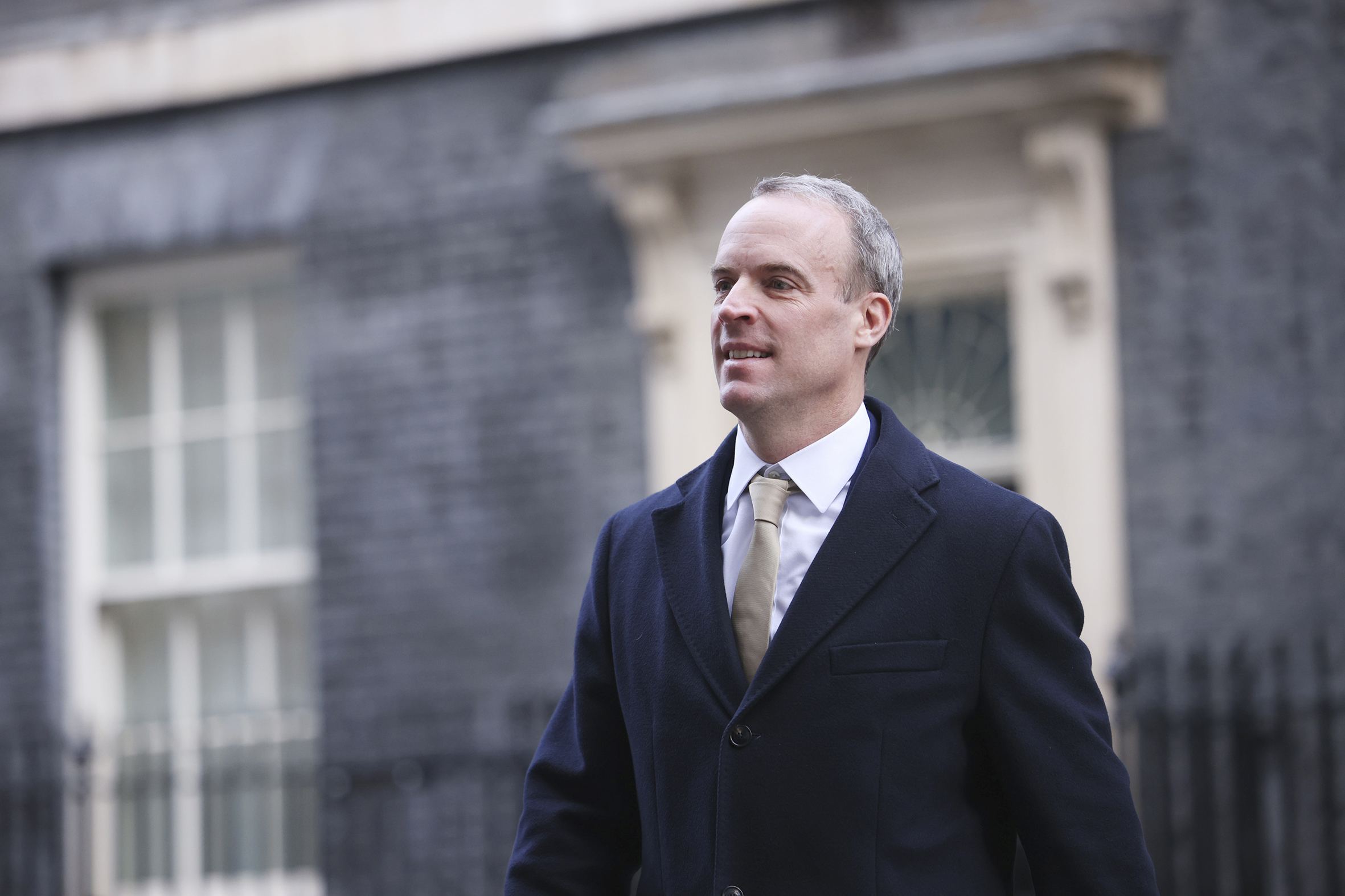 4月21日,英国副首相拉布正式宣布辞职。(Dan Kitwood/Getty Images)