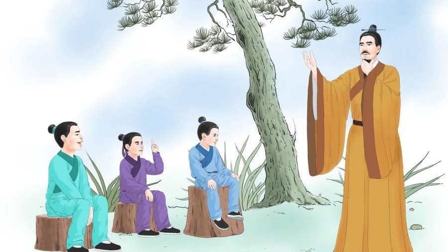 古人教诲:“ 水深则流缓,人贵则语迟。” 心浮气躁成不了大器。(绘图:志清/看中国)