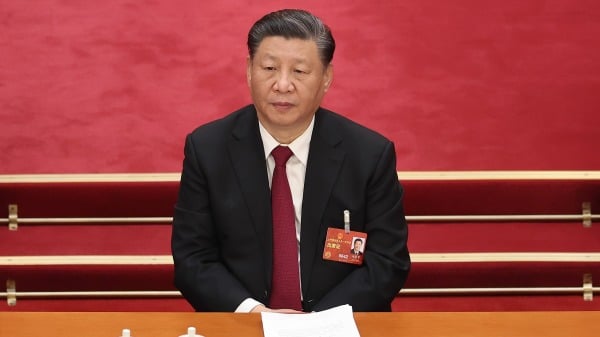 2023年3月5日,在中共两会上的习近平。